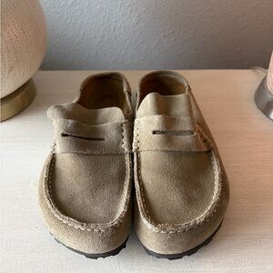 Women’s Birkenstock Naples Suede Clogs, Size 39